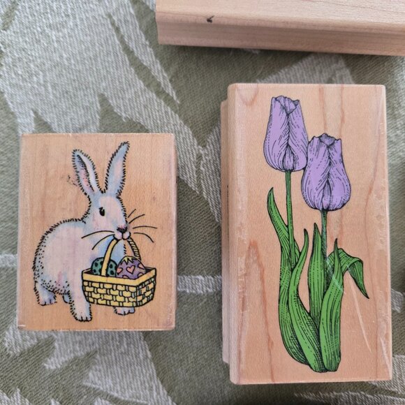 Rubber Stamps - Assorted Lot of 6 Spring/Easter Collection - Picture 3 of 15